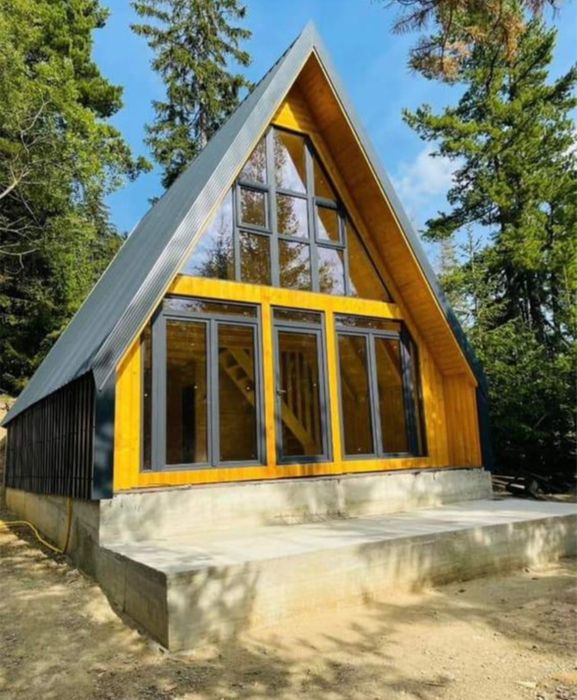 Vand cabane din lamn Aframe la cheie