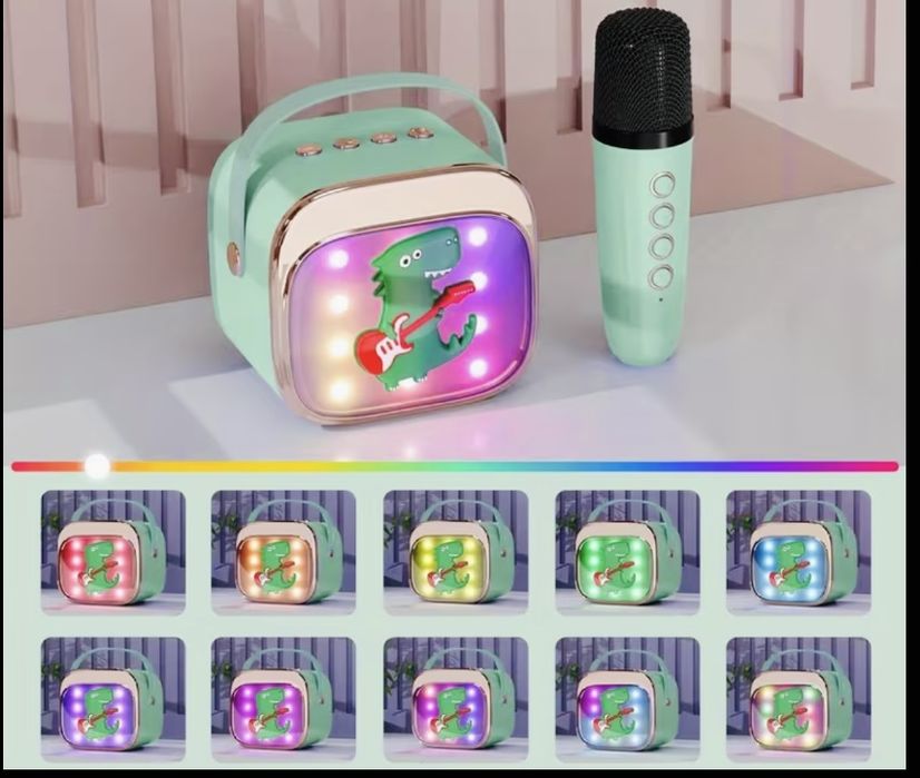 Детско караоке/тонколонка с два микрофона/блутут колонка
