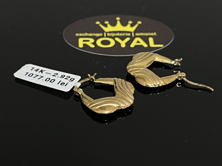 Bijuteria Royal CB : Cercei dama aur 14k 2,92 grame
