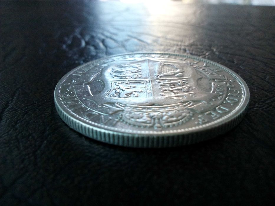 1/2 кoрона 1940 година Англия сребро