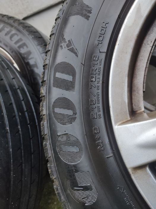 Set Jante R16 cu Cauciuri Good Year M+S all season