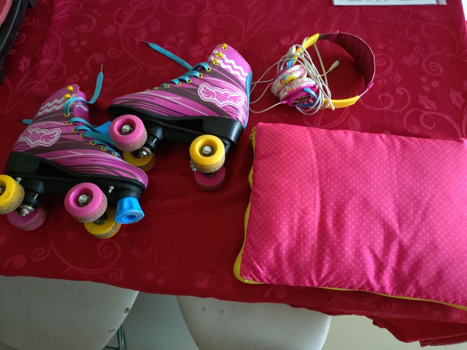 Комплект Soy Luna летни  кънки, аудио слушалки, и възглавница-дневник