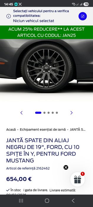 Roti,jante ford mustang 5x114.3 R19