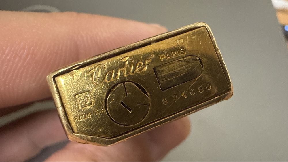 Bricheta Cartier placa cu aur