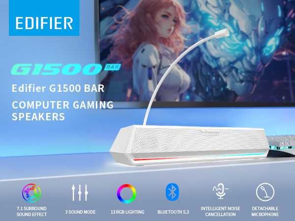 продам новинку Edifier G1500 BAR/Bluetooth 5.3/AUX/USB/5 ватт/RGB-под.