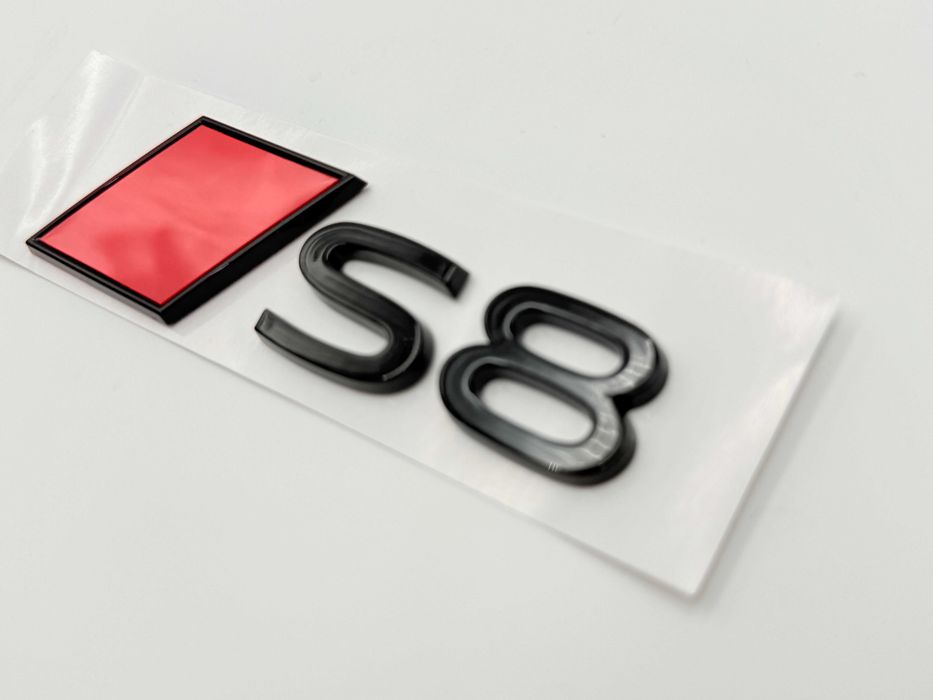Emblema AUDI S8 spate negru NOU