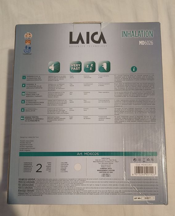 Aparat aerosoli cu ultrasunete Laica MD6026