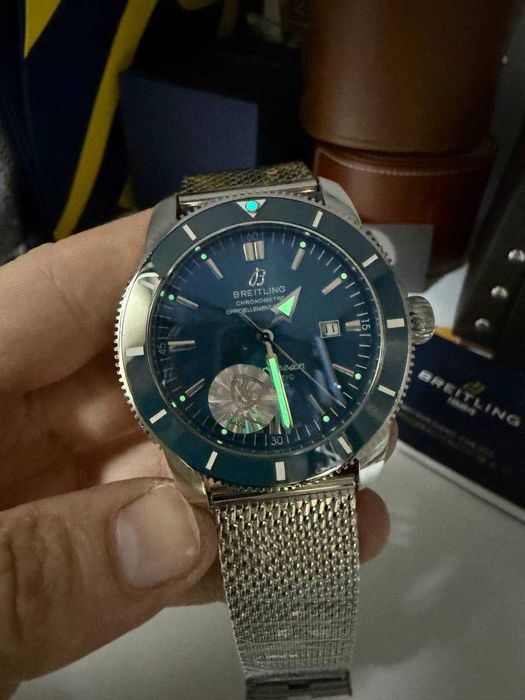 Breitling Superocean heritage синьо