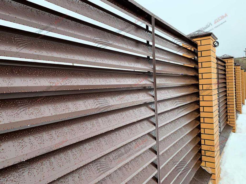 Забор жалюзи еврожалюзи