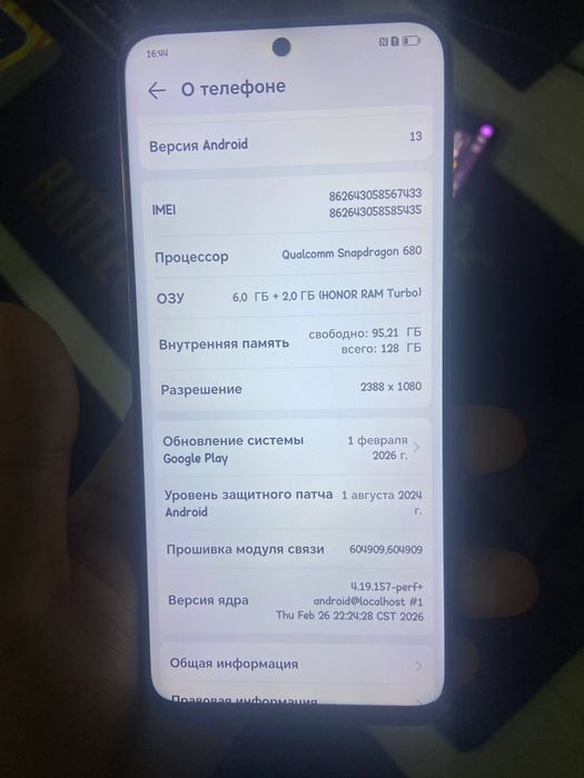 Honor x8 telefoni