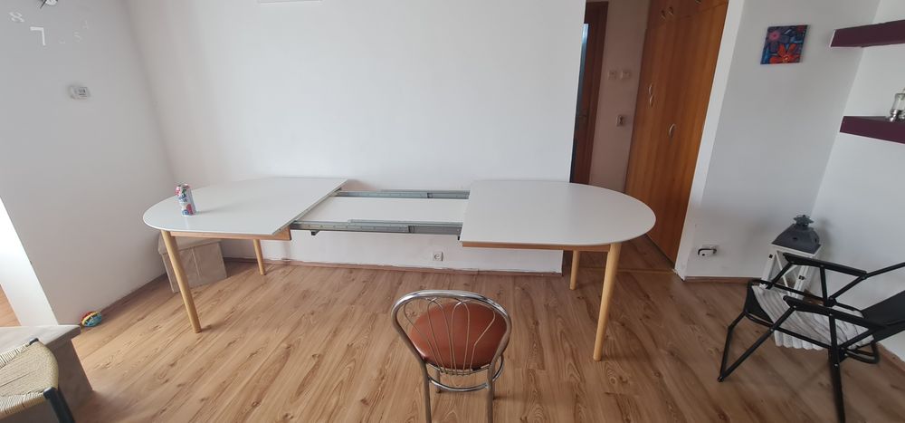 Masa extensibila Marstrand 12 persoane , masă extensibilă 12 persoane Alb Natur