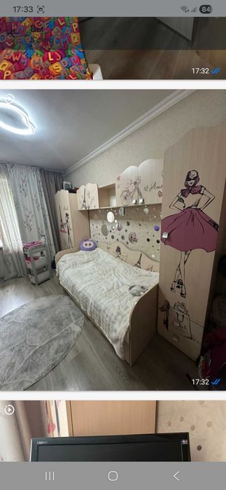 Школьный уголок и Спальный гарнитур для девочки