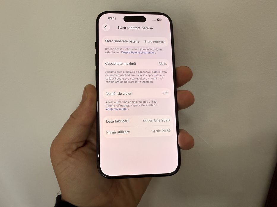 Iphone 15 Pro, 256GB, Blue Titanium