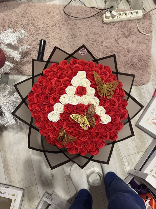 Buchet Trandafiri / Stitch / Sclipici