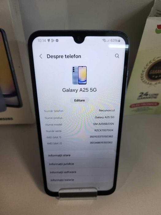Samsung A25 5G 6/128Gb (Ag8 Tudor1/B74913) – Garantie 2 Ani! - ECRAN SCHIMBAT