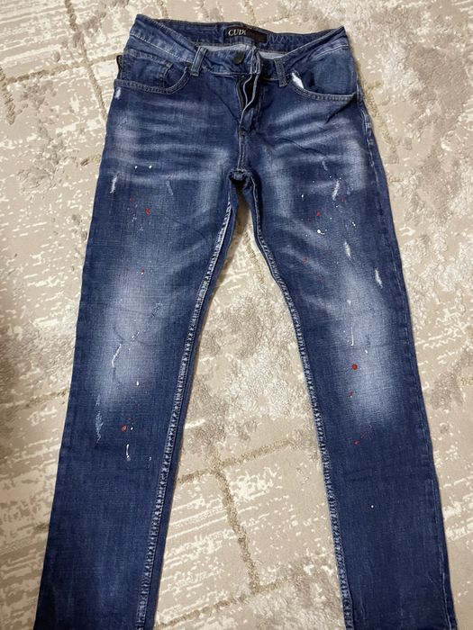 дънки пръскани сини         я.