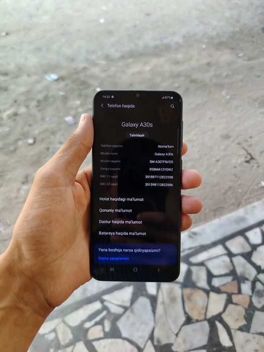 Samsung a30s sotladi