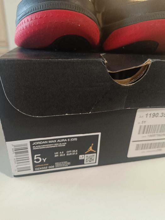 Детски маратонки Nike Jordan Max Aura 5 р-р 37.5