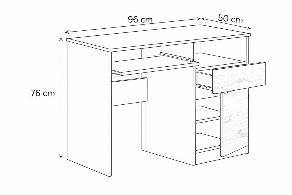 Birou modern antracit