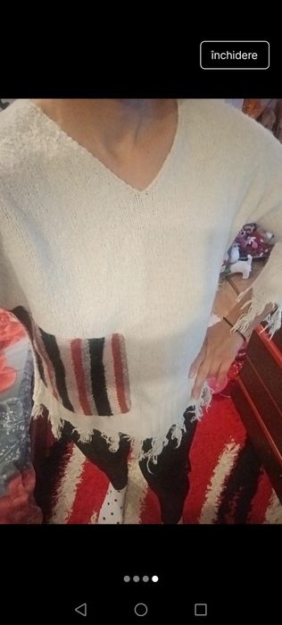 Pulover dama croșetat manual