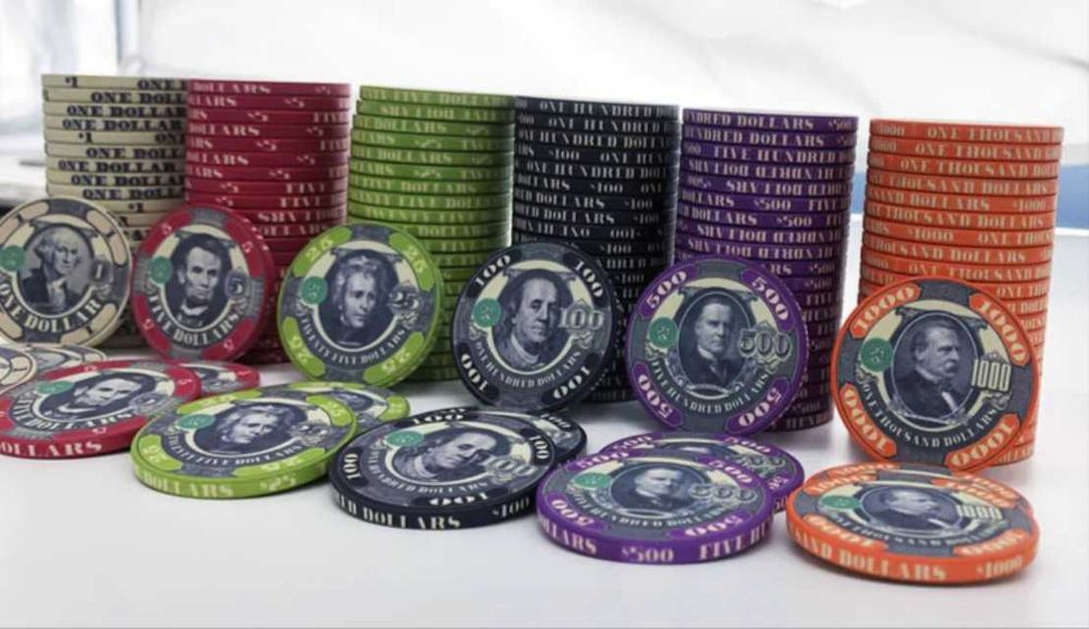 Set jetoane poker "The Dead Presidents" - 600 pcs