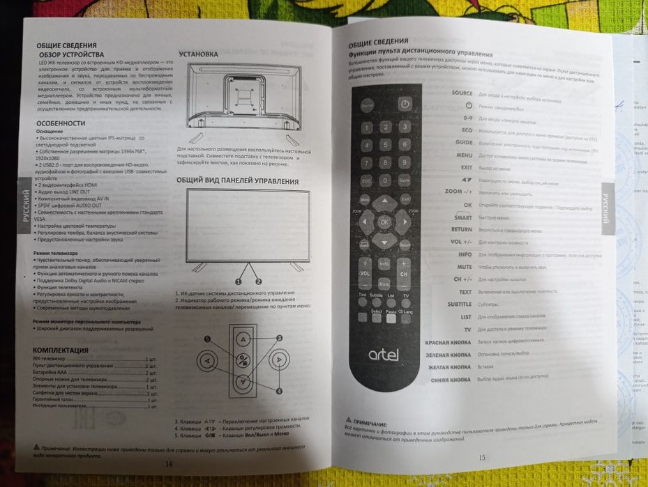 Продаем свой телевизор Artel 32 диагональ