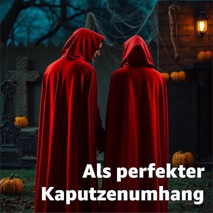 Pelerina/costum Halloween PREMIUM, RED-BLACK, REDUS de la 150RON