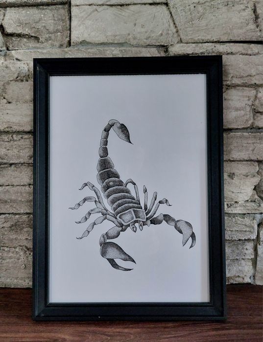 Ръчно рисувани черно-бели картини