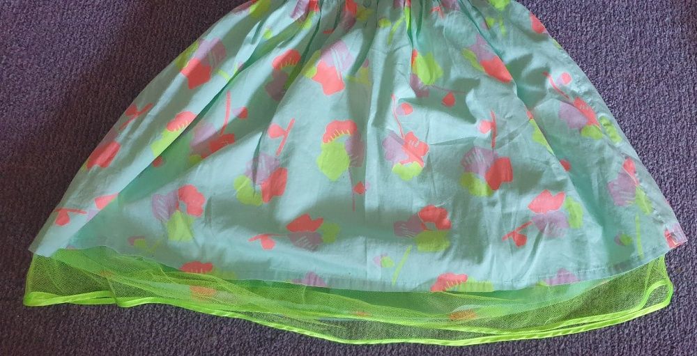 Rochita deosebita fete 7-8 ani, noua, din bumbac, de la Cat & Jack