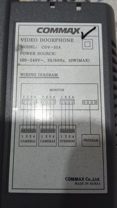 Продам домофон * commax * CDV-35A.Remont domofon-commax.Ремонт дамафон