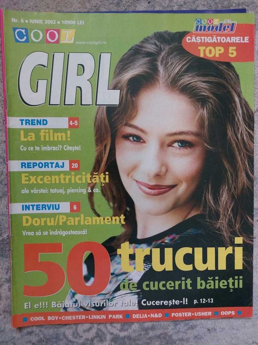 Revista vintahe Cool Girl Romania nr 6 / 2002