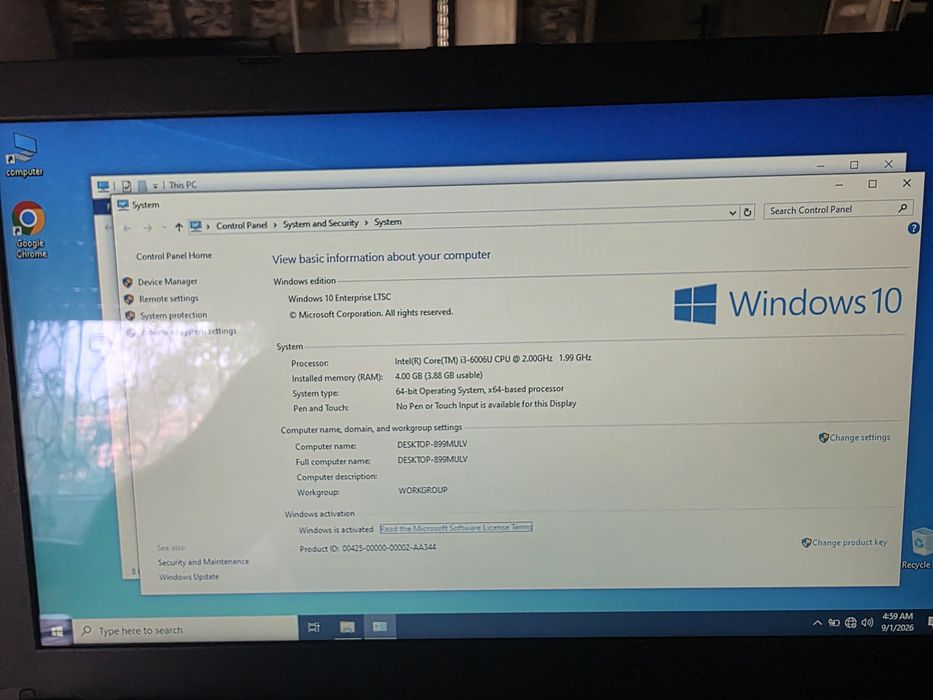 Лаптоп X540U i3-6006U, GeForce 920MX 2GB, 4GB Ram, SSD