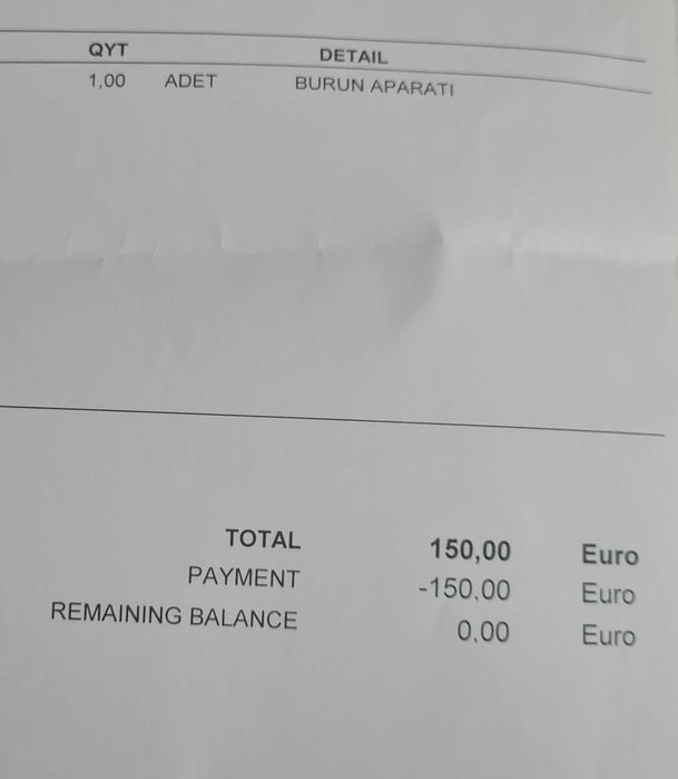 Dispozitiv nazal silicon dupa rinoplastie