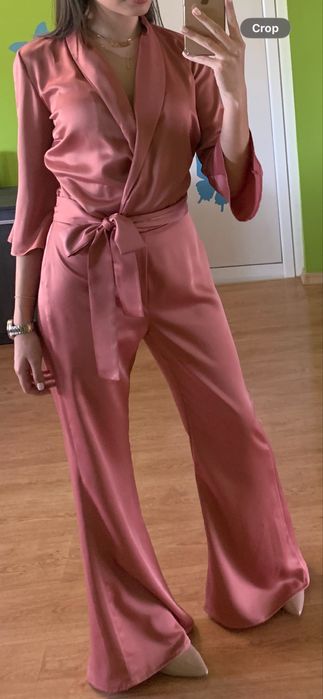 Дамски сатенен гащеризон