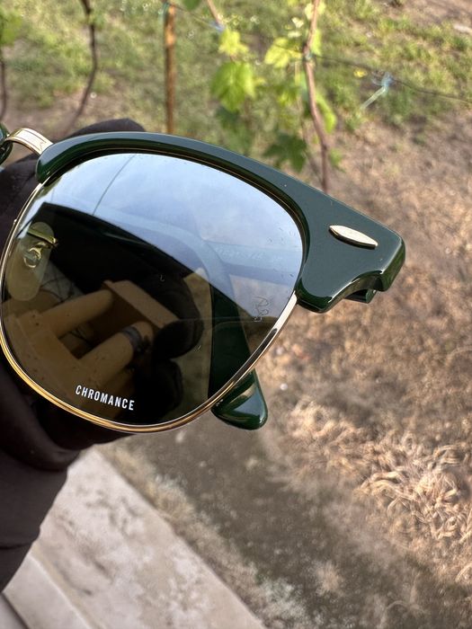Ray-Ban Clubmaster Chromance Polarized