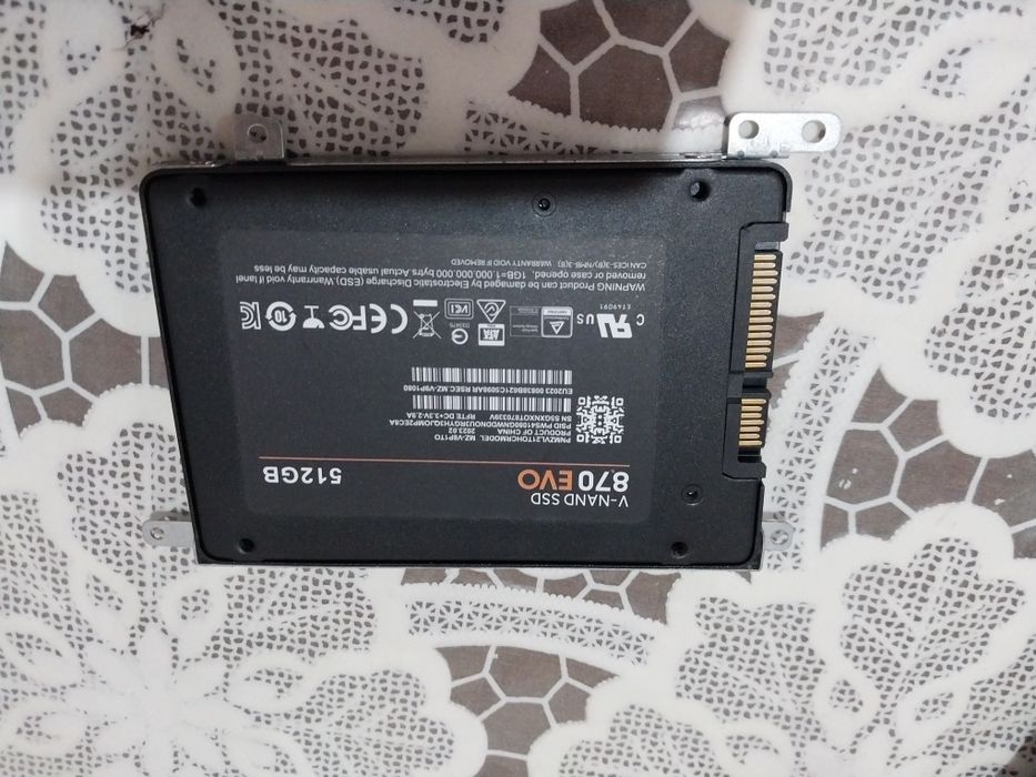 Новый SSD 512GB Samsung 870 EVO