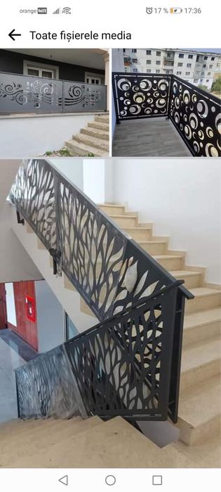 Balustrda din tabla decupata