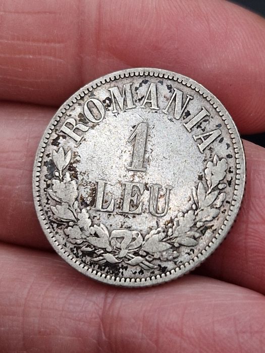 REZERVAT - 1 Leu 1873 - Moneda regală din argint.