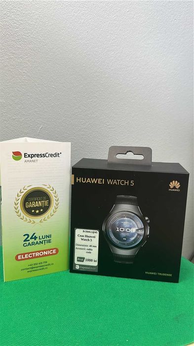 Smartwatch Huawei Watch 5 (Ag45 B.5644) - Garantie 2 ani