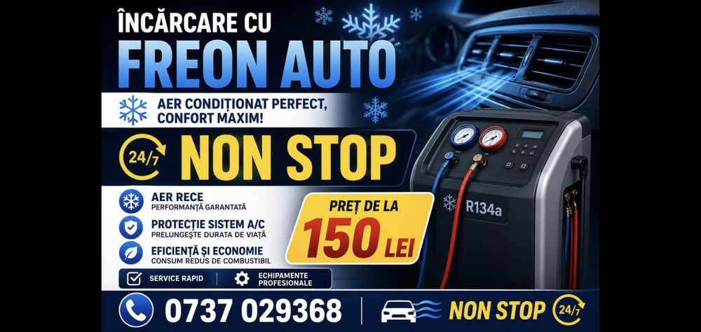 Incarcare clime auto cu freon