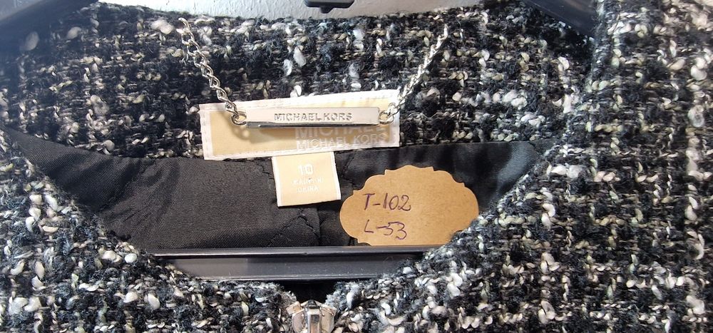 Jachetă Michael Kors tweed – mărime L (US 10)