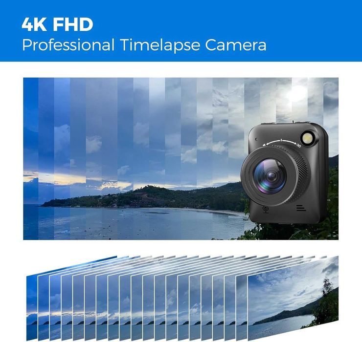 Camer Time Lapse 4K FHD pentru utilizare în exterior