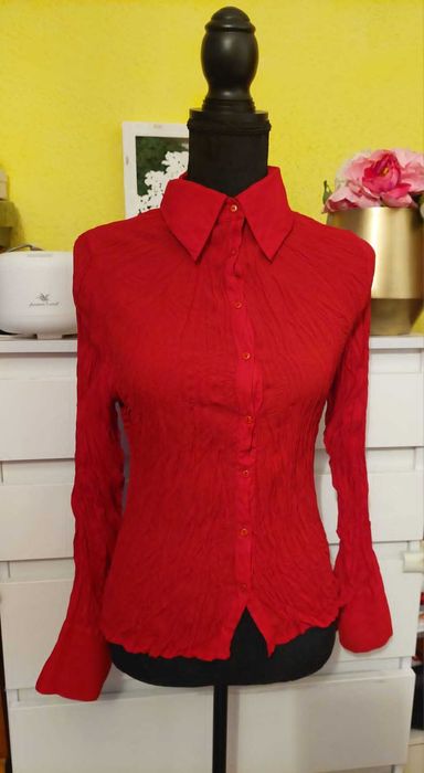 Camasa cambrata rosie office TRANSPORT GRATUIT