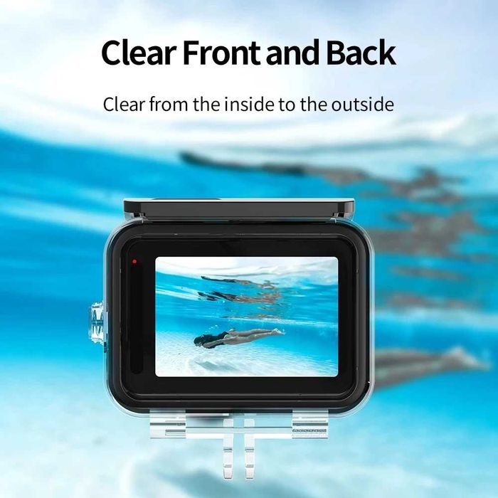 Carcasa subacvatica waterproof cu 3 filtre pt GoPro Hero 9 10 11 12 13