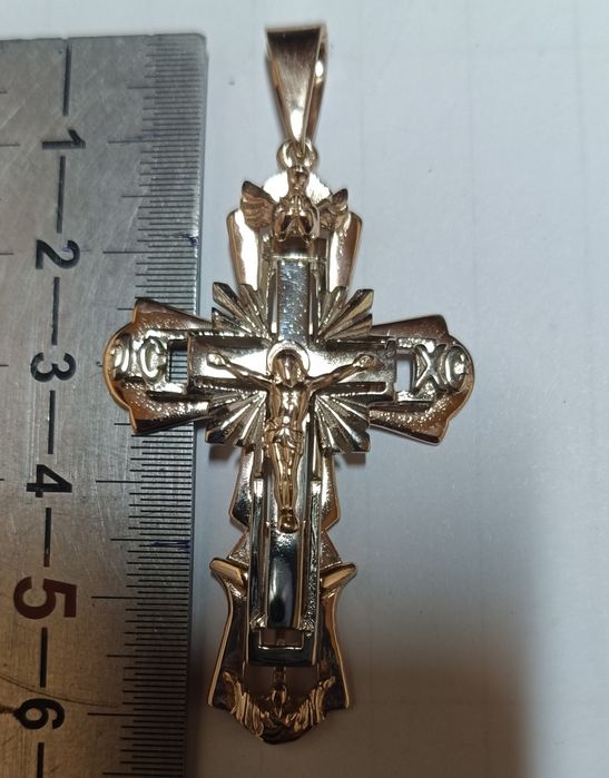 Золото 585 цепь и крест