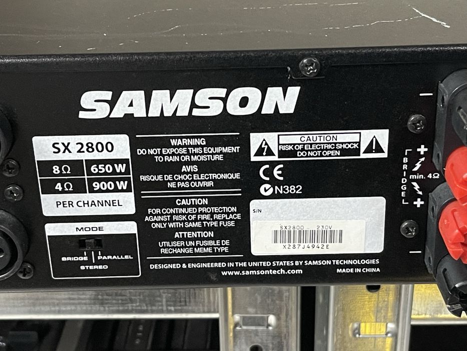 Крайно стъпало SAMSON SX-2800 | 2800 W