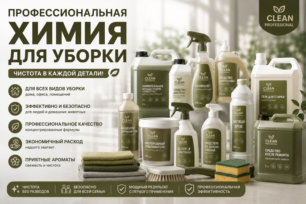 Уборка всех видов