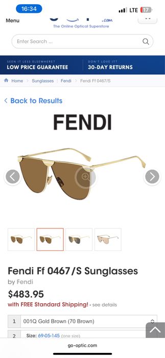 Fendi слънчеви очила