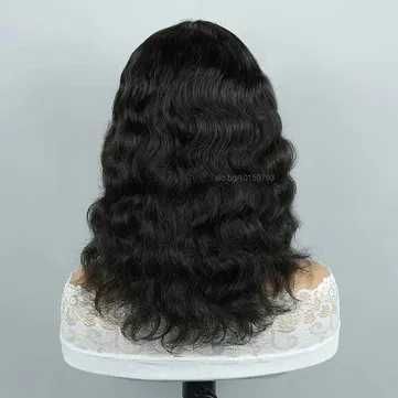 Естествена чуплива перука с бретон