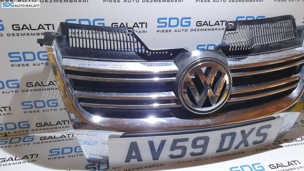 Grila Centrala Cu Emblema Spoiler Bara Fata Volkswagen Golf 5 Break Combi 2004 - 2008 Cod 1712370